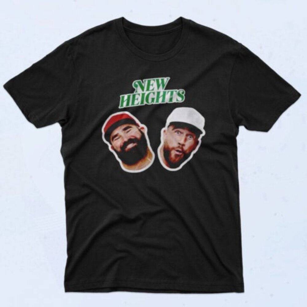 New Heights Podcast Jason Travis Kelce 90s Shirt Football Graphic Tee Retro Fan
